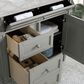James Martin Vanities Brittany 36" Single Bathroom Vanity in Urban Gray with 3 cm Victorian Silver Quartz Top and Rectangular Sink, , large