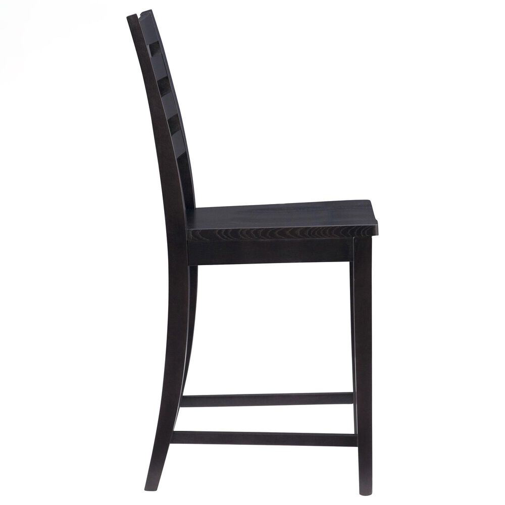 Linon Home Decor Flynn 22" Counter Stool in Black, , large
