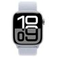 Apple Watch Series 10 GPS 42mm Silver Aluminum Case with Blue Cloud Sport Loop, , large