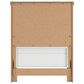 Ashley Rustic Twin Panel Bed in White and Brown, , large