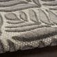 Nourison Aloha 7"10" Round Charcoal Indoor/Outdoor Area Rug, , large