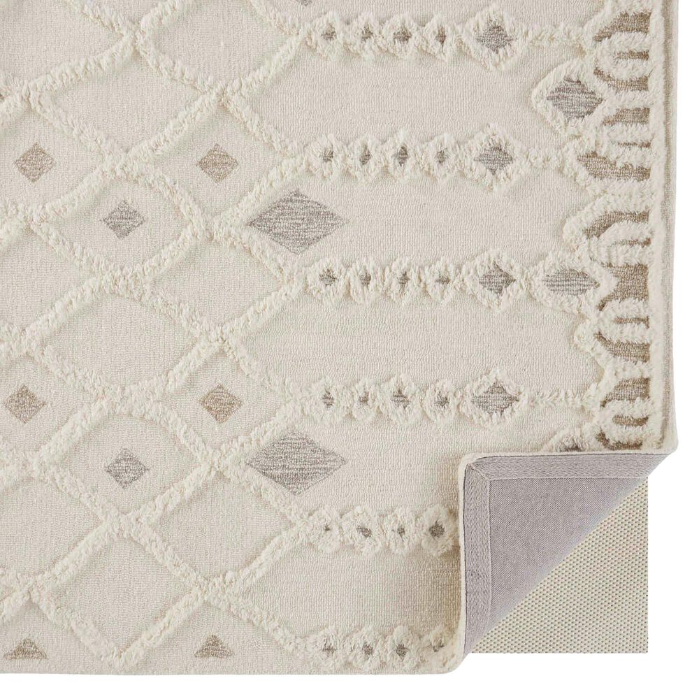 Feizy Anica 8011F 5&#39; x 8&#39; Ivory Area Rug, , large