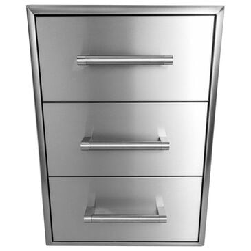 Coyote Outdoor 18" Three Drawer Cabinet in Stainless Steel, , large