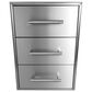 Coyote Outdoor 18" Three Drawer Cabinet in Stainless Steel, , large