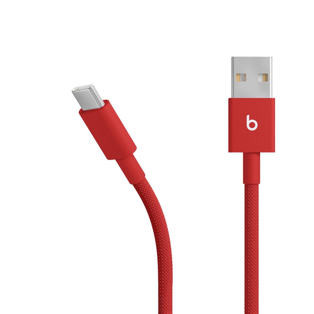 Beats 1.5-Meter USB-A to USB-C Woven Cable in Rapid Red, , large
