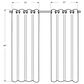 Monarch Specialties 52" x 84" Curtain Panel in Taupe (Set of 2), , large