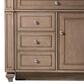 James Martin Vanities Bristol 36" Single Bathroom Vanity in Whitewashed Walnut with 3 cm Lime Delight Quartz Top and Rectangular Sink, , large