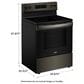 Whirlpool 5.3 Cu. Ft. Electric Range with Steam Clean in Black Stainless Steel, , large