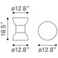 Zuo Modern Wisdom Table Stool in Matte Black/Black, , large