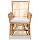 Baxton Studio Rose Rattan Arm Chair in White, , large