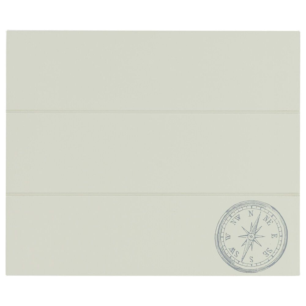 Linon Home Decor Compass Folding TV Tray Table Set with Stand in Light Gray (Set of 4), , large