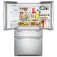 Whirlpool 26.2 Cu. Ft. French Door Refrigerator with External Water and Ice Dispensing System in Stainless Steel, , large