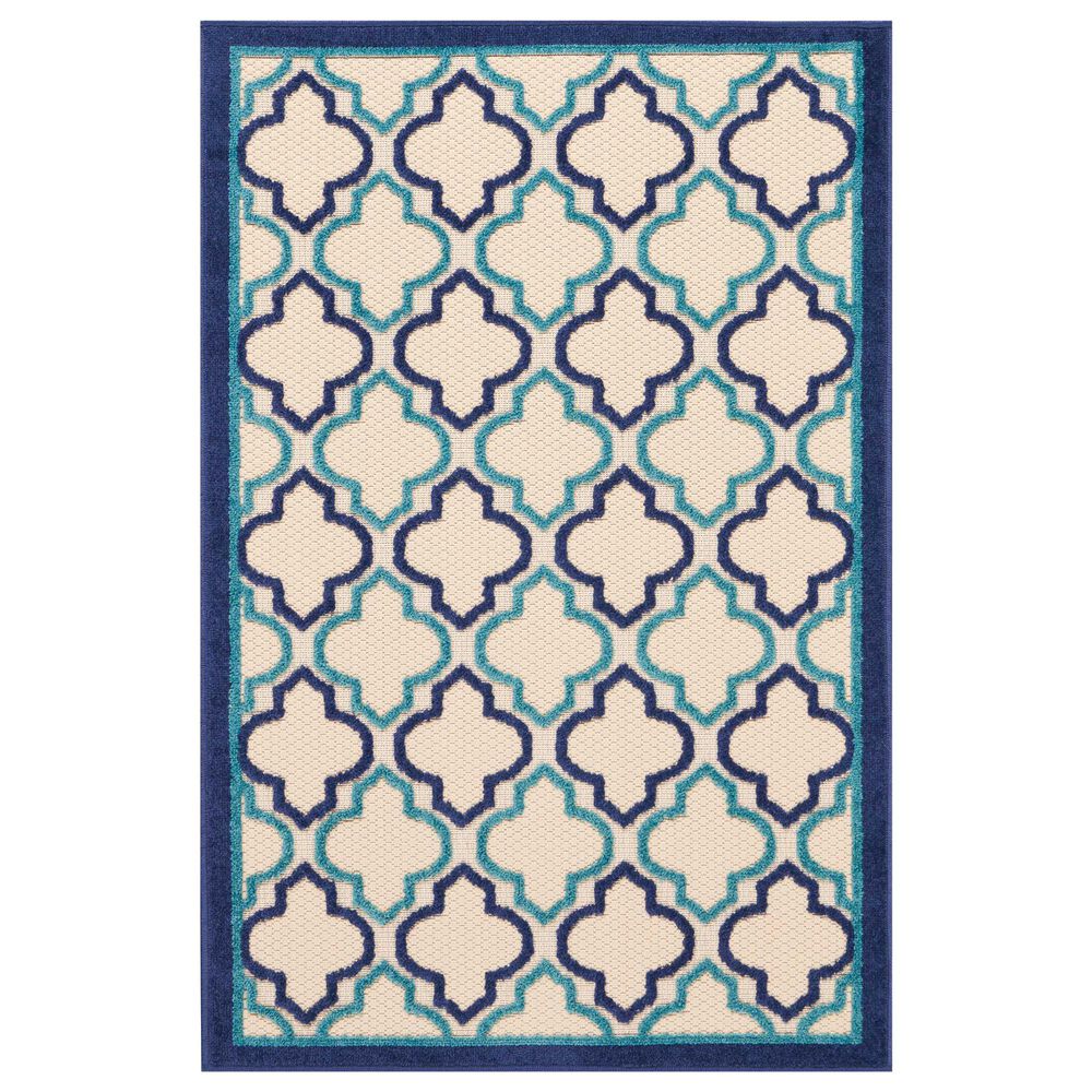 Nourison Aloha 2"8" x 4" Navy Area Rug, , large