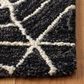 Safavieh Micro-Loop MLP174H 2"3" x 8" Charcoal and Ivory Runner, , large