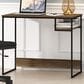 HOMLUX Moretti 35" Study Desk with Open Storage Space in Columbia Walnut, , large