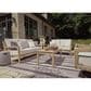 Ashley Hallow Creek Patio Loveseat in Beige, , large