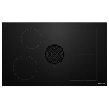 KitchenAid 36" Induction Cooktop with 4 Cooking Zones in Black, , large