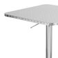 LumiSource Bistro-Ale 3-Piece Bar Set with Black Cushion in Silver and Chrome, , large