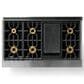 Viking Range 7 Series 48" Sealed Burner Gas Range in Slate Blue, , large