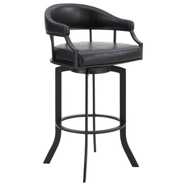 Blue River Pharaoh 26" Swivel Counter Stool in Black, , large