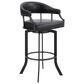 Blue River Pharaoh 26" Swivel Counter Stool in Black, , large