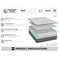 Harvest Sleep Daisy Medium King Mattress with High Profile Box Springs, , large