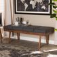 Baxton Studio Larisa Accent Bench in Charcoal, , large