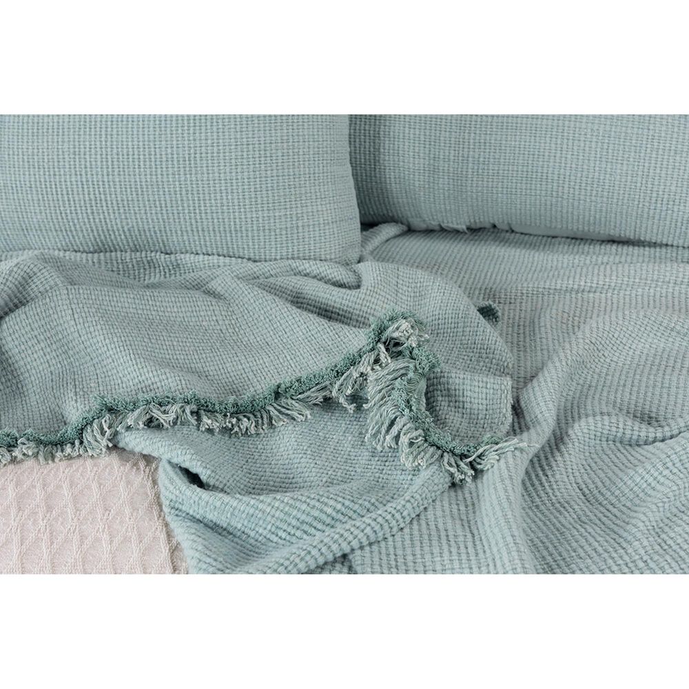 Rizzy Home Donny Osmond 3-Piece Twin Wedding Blanket in Teal, , large