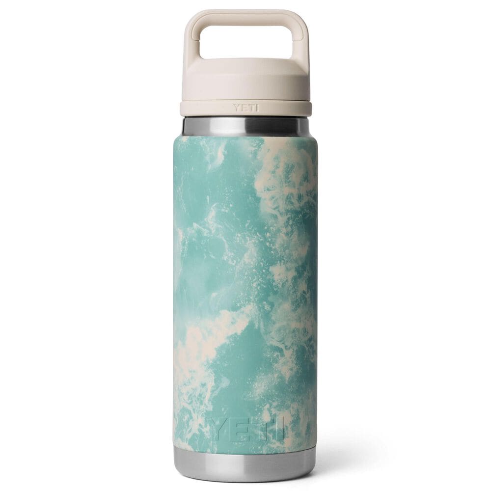 YETI Rambler 26 Oz Water Bottle with Color-Matched Chung Cap in Sea View, , large