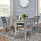 International Concepts 5-Piece 36" Dining Set in Graywashed and Clay Taupe, , large
