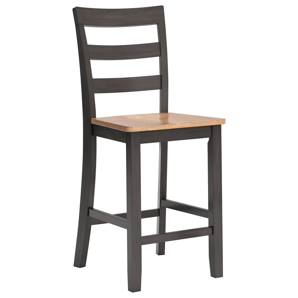 Ashley Gesthaven Counter Stool in Light Natural and Dark Brown, , large