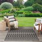 Nourison Positano Southwestern Black 5" x 7" Indoor/Outdoor Area Rug, , large