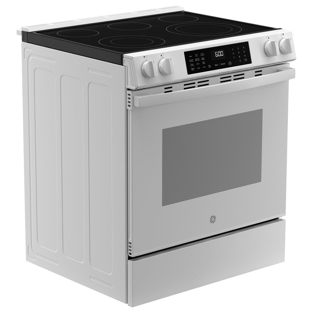GE Appliances 30&quot; Slide-In Electric Convection Range with No Preheat Air Fry in White, , large