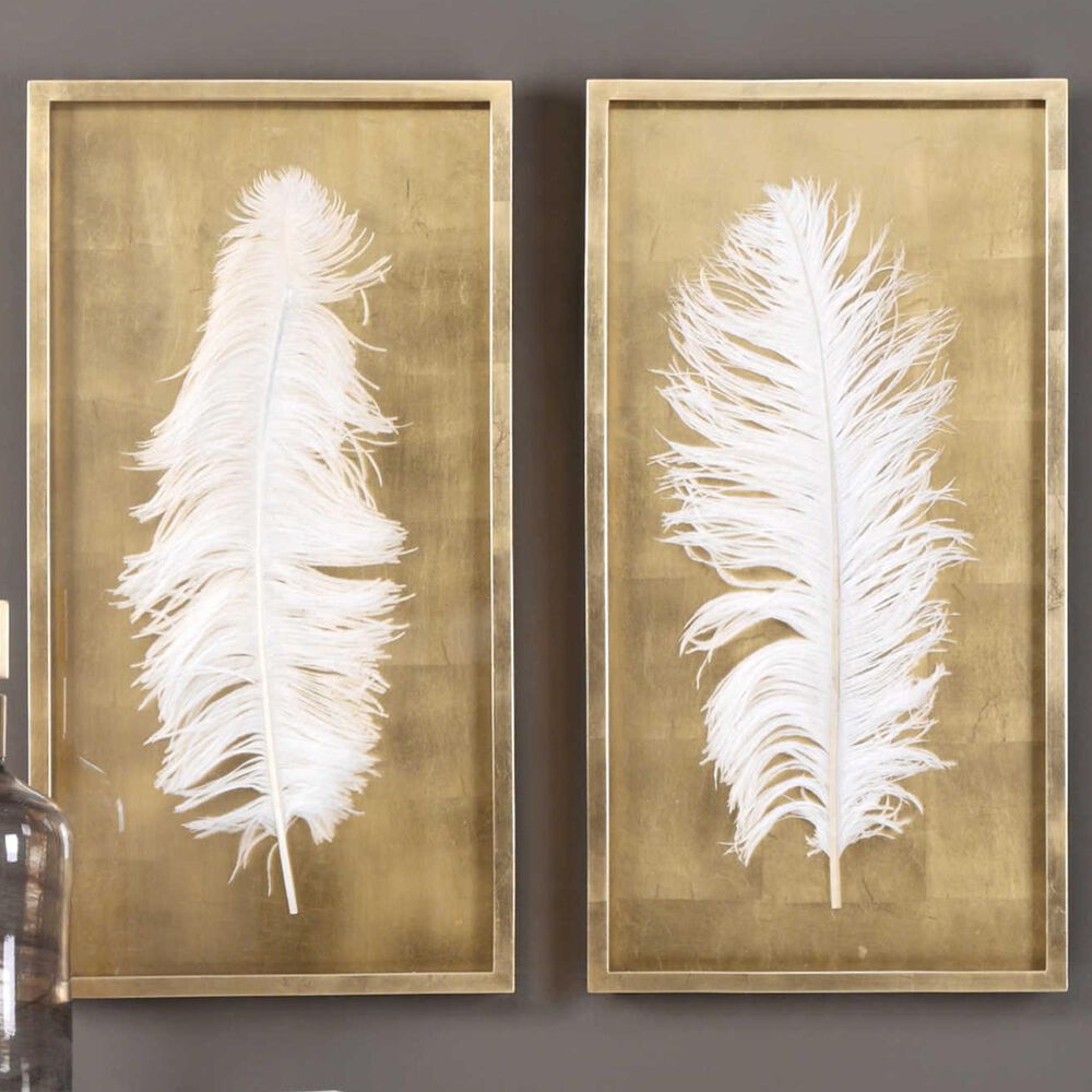 Uttermost Feather Shadow Box (Set of 2), , large