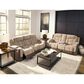 Ashley Mixed Motion Power Reclining Loveseat with Console in Brownstone, , large