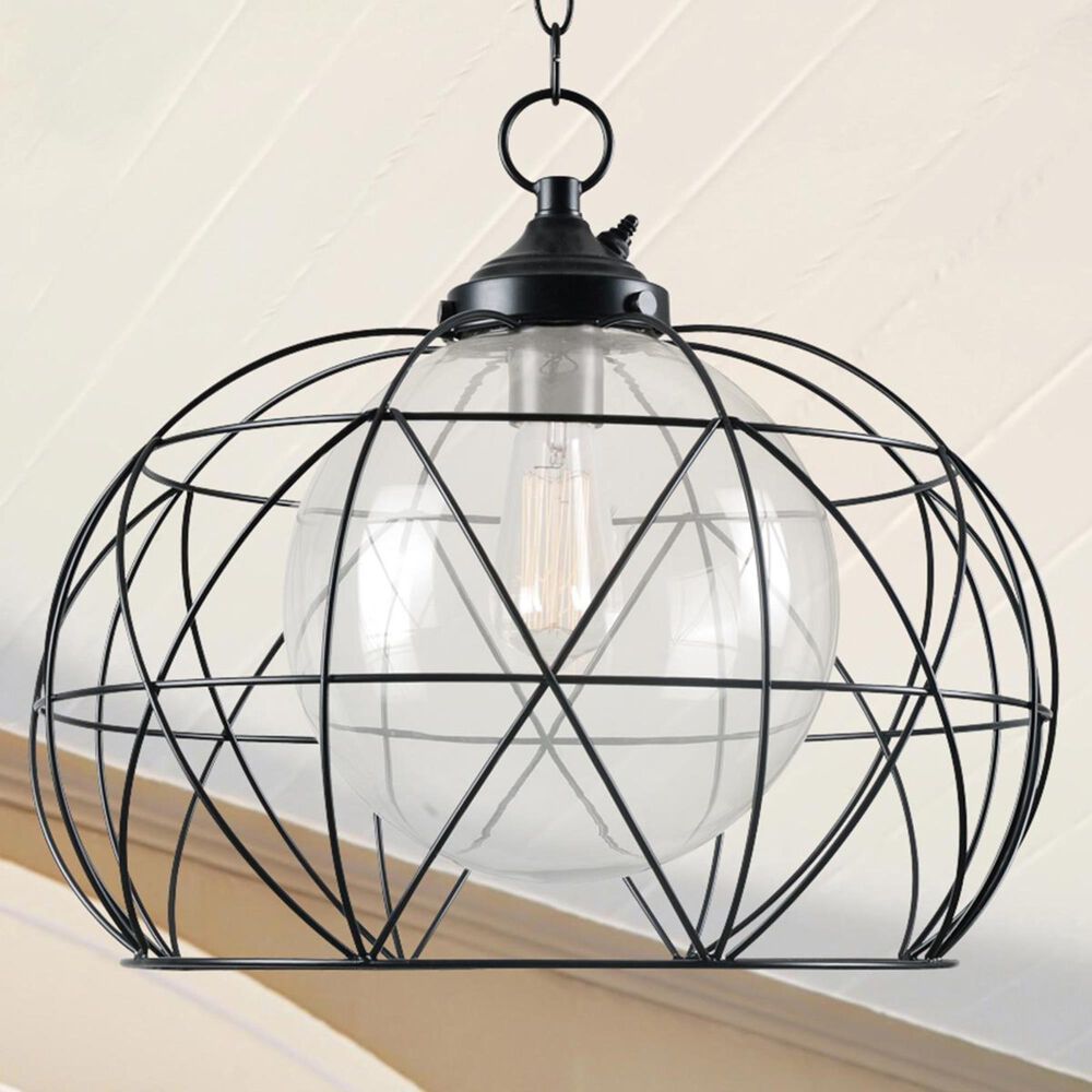 Kenroy Cavea Outdoor Pendant in Blackened Oil Rubbed Bronze, , large