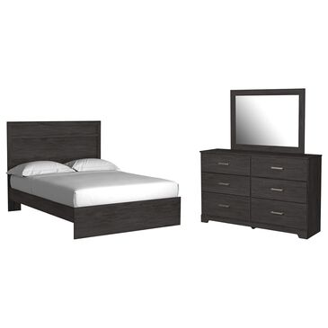 Signature Design by Ashley Belachime 3 Piece Queen Bedroom Set in Dark Charcoal, , large