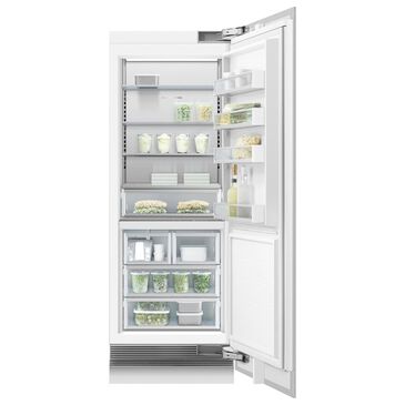 Fisher and Paykel 30" Integrated Column Freezer with Right Hinge in Stainless Steel, , large