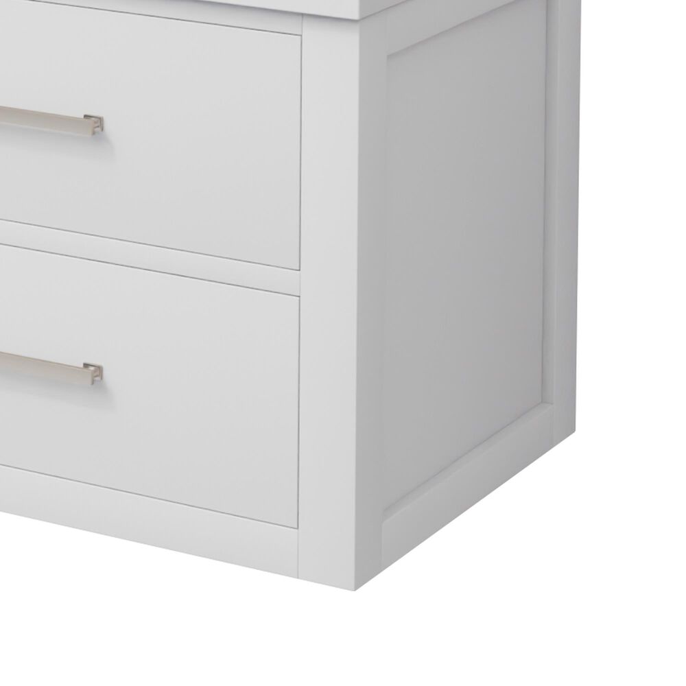 Lexora Home Castor 24" Single Bathroom Vanity in White with White Acrylic Top and Rectangular Sink, , large