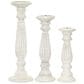Maple and Jade 12", 15", 18" Decorative Candle Holder in White (Set of 3), , large