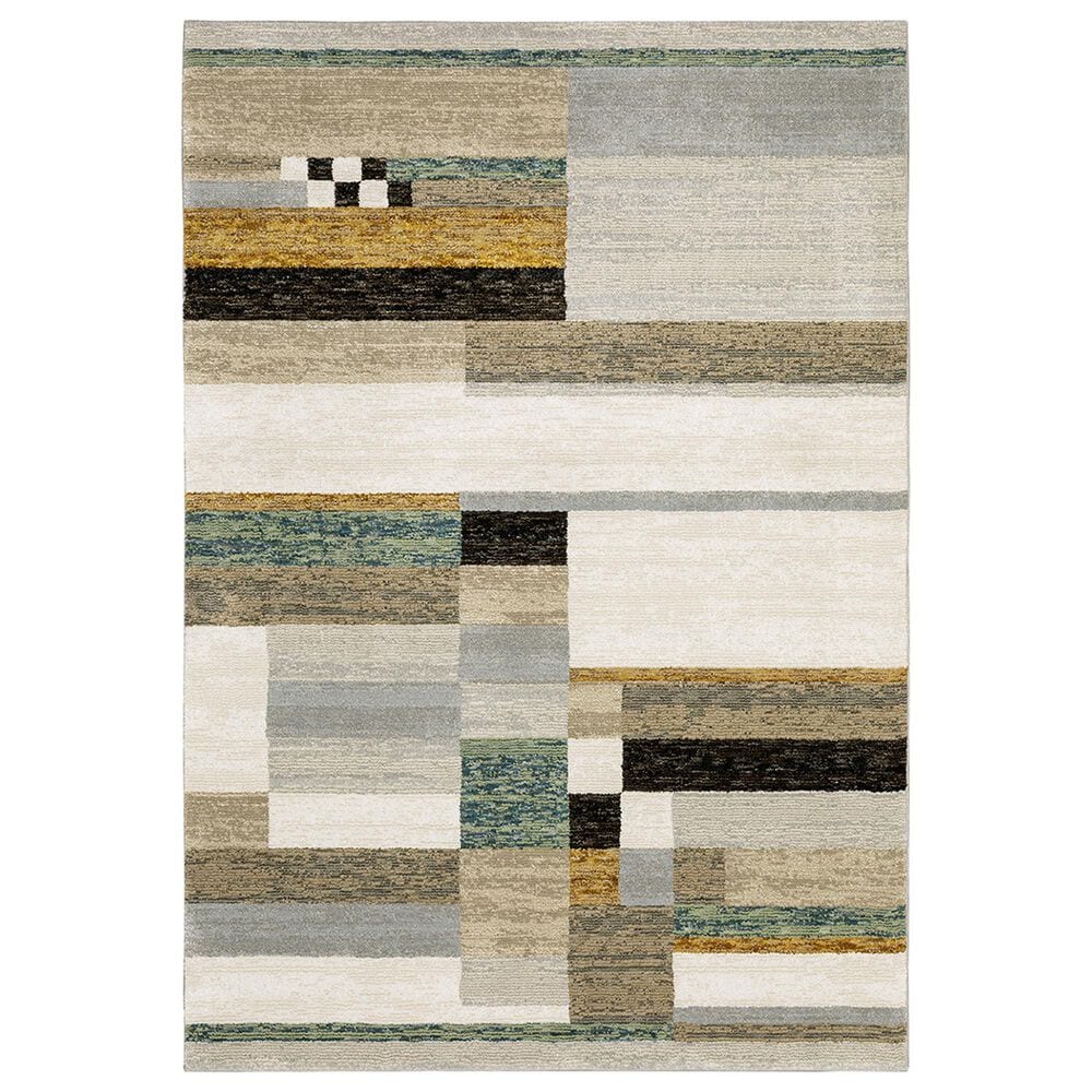 Oriental Weavers Strada 3"3" x 5"2" Beige Area Rug, , large