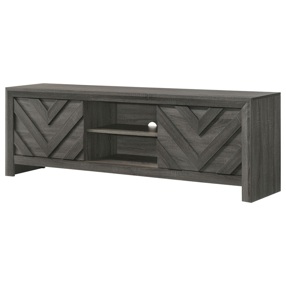 Crown Mark Valor 71" TV Stand in Gray, , large