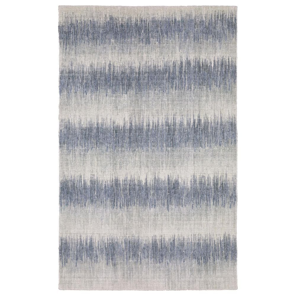 Oriental Weavers Clarke CLA06 Blue and Ivory 8" x 10"Area Rug, , large