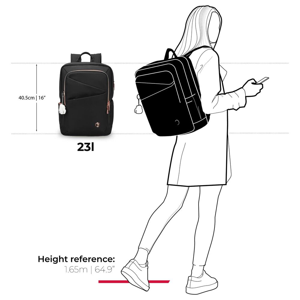 Swissdigital Katy Rose NG L+ Backpack in Black, , large