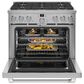 Cafe 6.2 Cu. Ft. Freestanding Natural Gas Range in Stainless Steel and Brushed Stainless, , large