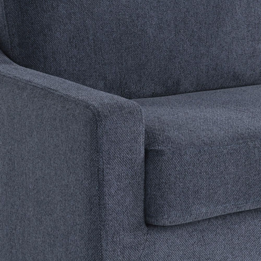 Lifestyle Solutions Harper Twin Convertible Sleeper Loveseat in Navy, , large