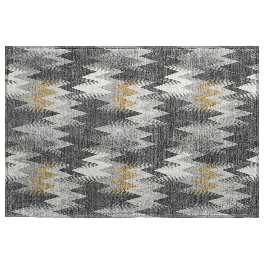 Dalyn Rug Company Soft Essentials Chevron Graphite 2"6" x 3"10" Area Rug, , large
