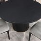 Steve Silver Magnolia Pedestal Dining Table in Black, , large