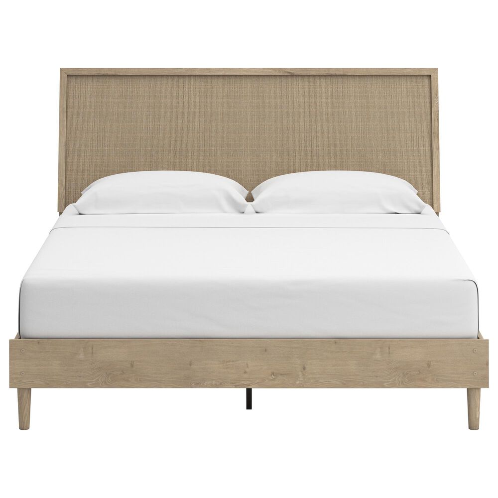Ashley Cielden King Platform Bed in Tan, , large
