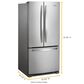 Whirlpool 22.1 Cu. Ft French Door Refrigerator in Fingerprint Resistant Stainless Steel, , large